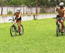 Policiais militares passam por capacitação de ciclopatrulhamento no Litoral