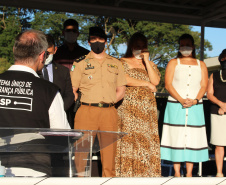 Profissionais de segurança pública são homenageados pelo ministro André Mendonça na APMG, em São José dos Pinhais