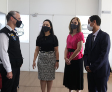 Ministro da Justiça e Segurança visita Delegacia da Mulher e do Adolescente em São José dos Pinhais, na RMC