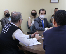Segurança Pública do PR apresenta resultados e projetos ao ministro André Mendonça durante reunião em São José dos Pinhais (PR)