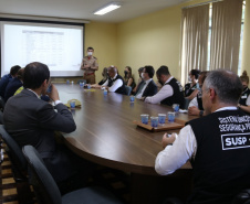 Segurança Pública do PR apresenta resultados e projetos ao ministro André Mendonça durante reunião em São José dos Pinhais (PR)
