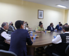 Segurança Pública do PR apresenta resultados e projetos ao ministro André Mendonça durante reunião em São José dos Pinhais (PR)