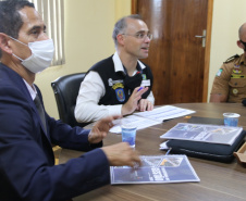 Segurança Pública do PR apresenta resultados e projetos ao ministro André Mendonça durante reunião em São José dos Pinhais (PR)