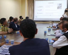 Segurança Pública do PR apresenta resultados e projetos ao ministro André Mendonça durante reunião em São José dos Pinhais (PR)