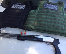 Durante Operação Hórus, PM apreende arma de fogo e cigarros contrabandeados no Noroeste do estado