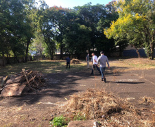 Coronel Marinho participa de reuniões e visita obras em andamento em Foz