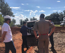 Coronel Marinho participa de reuniões e visita obras em andamento em Foz