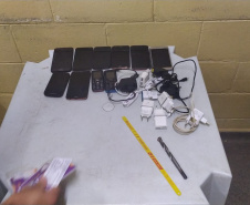 Homem tenta invadir Penitenciaria Estadual de Cruzeiro do Oeste usando escada para entrega de celulares e acaba preso
