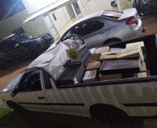 Em ações distintas da Operação Hórus, Batalhão de Fronteira apreende diversas garrafas de vinho e cigarros em situação ilegal, no Oeste e Sudoeste do estado
