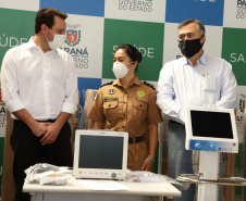 Hospital da Polícia Militar recebe 12 respiradores e 12 monitores do Governo do estado