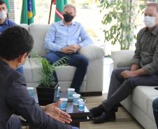 Secretário da Segurança Pública reúne-se com prefeito e vice-prefeito de Colombo
