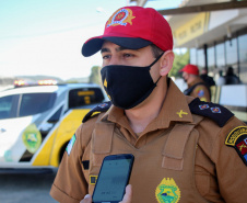 Nova blitz educativa do Maio Amarelo orienta motoristas em Almirante Tamandaré