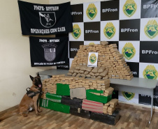 Mais de 1,3 tonelada de maconha é apreendida durante Operação Hórus, no Oeste do Paraná