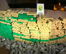 PM apreende 1,5 tonelada de maconha em apartamento em Foz do Iguaçu