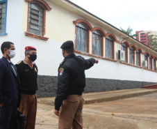 Secretário visita obras e instituições da segurança pública em Foz do Iguaçu