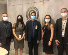 Titular da segurança pública paranaense visita diretoria de inteligência em Brasília