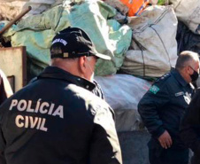 Polícia deflagra operação no combate à receptação de materiais recicláveis em Curitiba 