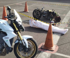 Evento para motociclistas trabalha técnicas de condução e dá dicas para evitar acidentes