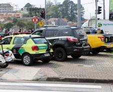 Polícia Militar participa de blitz educativa integrada da Semana Nacional do Trânsito na Linha Verde em Curitiba