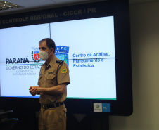 Segurança Pública do Paraná recebe comitiva do Curso de Aperfeiçoamento de Oficiais de São Paulo
