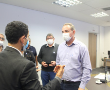 Secretário Marinho recebe visita de prefeito de Peabiru para alinhar estratégias entre o Estado e o Município