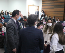 Servidoras e prestadoras de serviço vinculadas à Sesp participam da Campanha Paraná Rosa