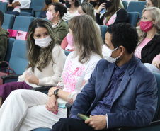 Servidoras e prestadoras de serviço vinculadas à Sesp participam da Campanha Paraná Rosa