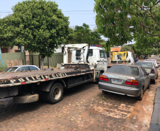 Polícia Civil remove 15 veículos de delegacia de Bela Vista do Paraíso, no interior do estado