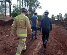 Secretário da Segurança Pública visita obras e instituições da segurança pública em Foz do Iguaçu