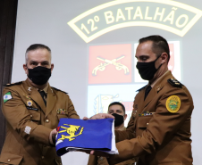 Solenidade marca a troca de comando do 12⁰ Batalhão da PM em Curitiba