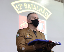 Solenidade marca a troca de comando do 12⁰ Batalhão da PM em Curitiba