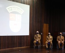 Solenidade marca a troca de comando do 12⁰ Batalhão da PM em Curitiba