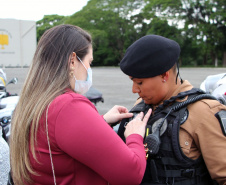 Policiais militares se formam no curso de rondas ostensivas com motocicletas