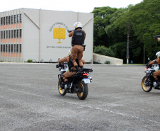 Policiais militares se formam no curso de rondas ostensivas com motocicletas