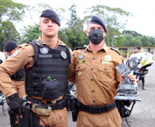 Policiais militares se formam no curso de rondas ostensivas com motocicletas