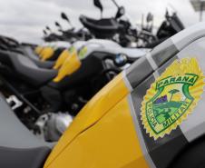 Polícia Militar recebe 155 novas motocicletas BMW durante solenidade em Ponta Grossa (PR)