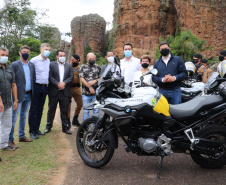 Polícia Militar recebe 155 novas motocicletas BMW durante solenidade em Ponta Grossa (PR)