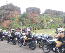 Polícia Militar recebe 155 novas motocicletas BMW durante solenidade em Ponta Grossa (PR)