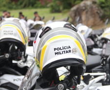 Polícia Militar recebe 155 novas motocicletas BMW durante solenidade em Ponta Grossa (PR)