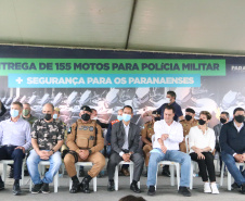 Polícia Militar recebe 155 novas motocicletas BMW durante solenidade em Ponta Grossa (PR)