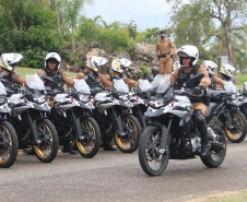 Polícia Militar recebe 155 novas motocicletas BMW durante solenidade em Ponta Grossa (PR)