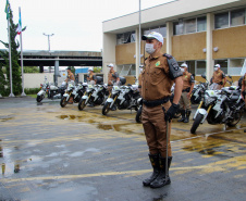 Batalhão de Polícia de Trânsito recebe novo comandante durante solenidade em Curitiba