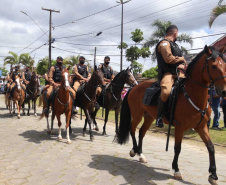 Secretário da Segurança Pública prestigia 26°aniversário de Pontal do Paraná 