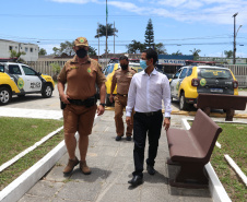 Polícia Militar recebe visita do Secretário da Segurança Pública no Litoral