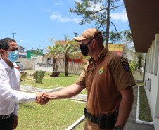 Polícia Militar recebe visita do Secretário da Segurança Pública no Litoral