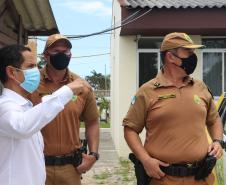 Polícia Militar recebe visita do Secretário da Segurança Pública no Litoral