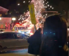 Homem que atacou policiais militares com fogos de artifício em Rio Branco do Sul é preso