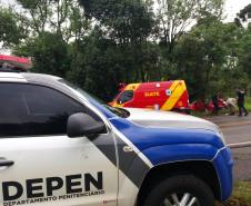 Equipes do Deppen salvam vidas de família após acidente na PR 466
