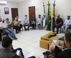 Secretário participa de reunião na prefeitura de Guaíra