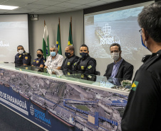 Trabalho de segurança do Porto de Paranaguá pauta aula prática do Curso Superior da PMPR